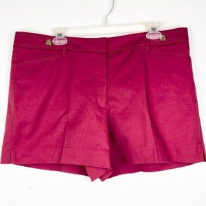 WHBM Red  “The 5 “ Shorts” short. Size 16